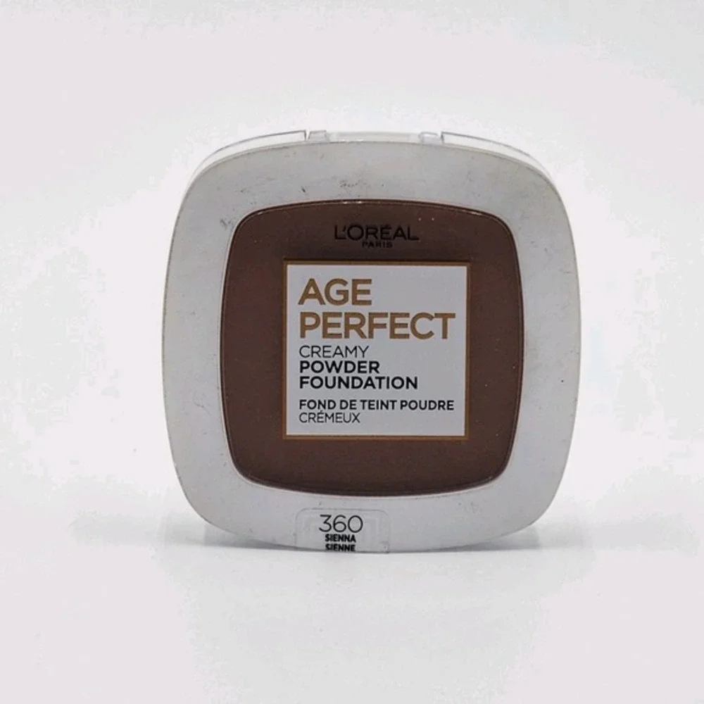 L'Oreal Paris Age Perfect Creamy Pressed Powder Foundation Sienna 360 New Sealed